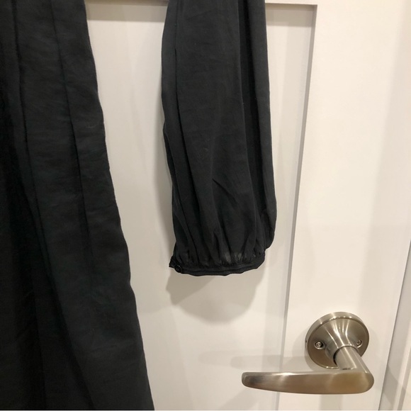 Catherine Malandrino black mid calf long dress. Size 0. Made in China.100 cotton - Picture 4 of 11